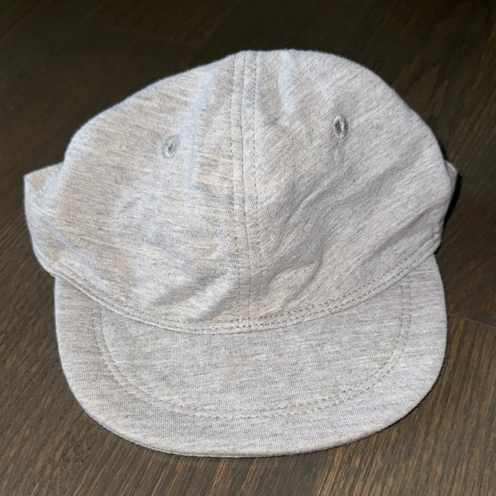 Keepersheep Light Gray & Chambray Baby Cap Set | 6-12M